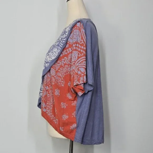 FREE PEOPLE WTF dusk to dawn tee top Sz XS - Picture 4 of 8